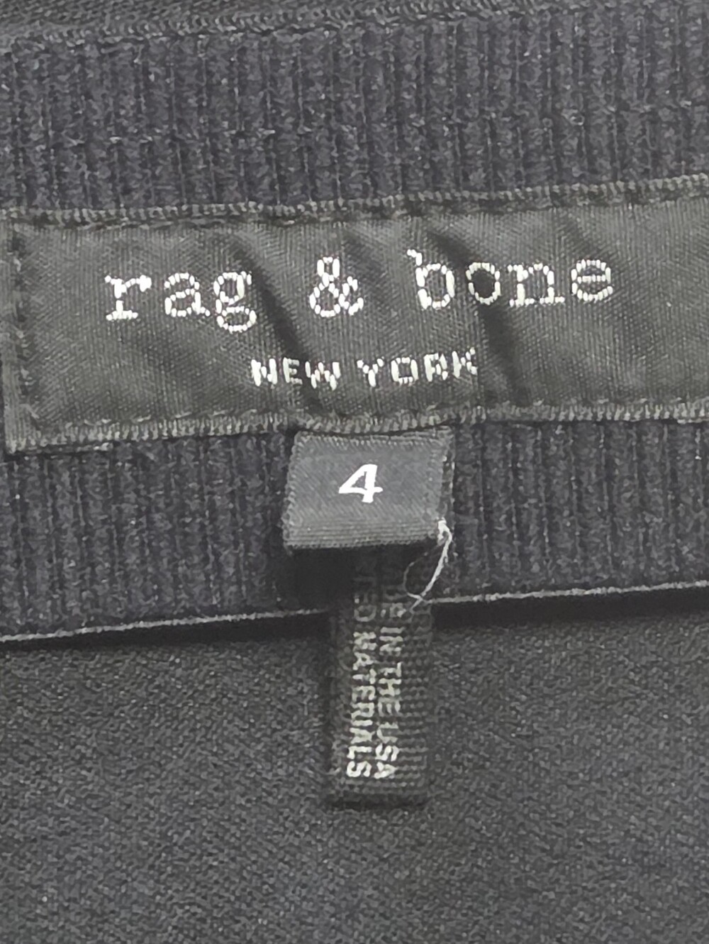 Rag & Bone Simone Stretch Cotton Twill Flared Pants Black Size 4 - Picture 8 of 10